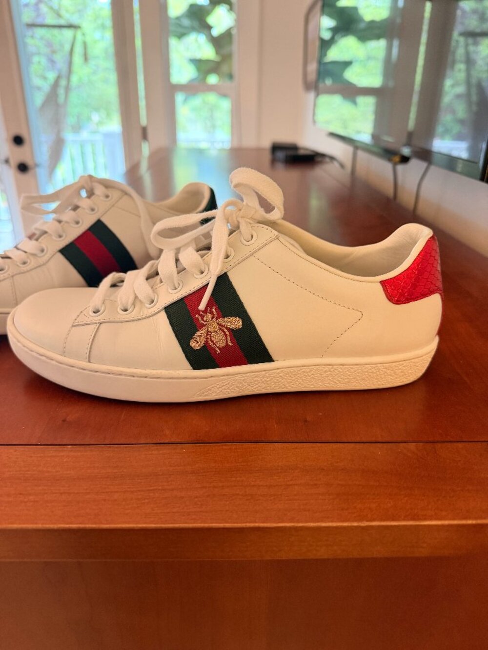 Gucci Ace Bee Embroidered Sneakers